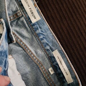 Wide Leg, Hi Waisted. Denim Forum Jeans in the Popular Style,  The Farrah,